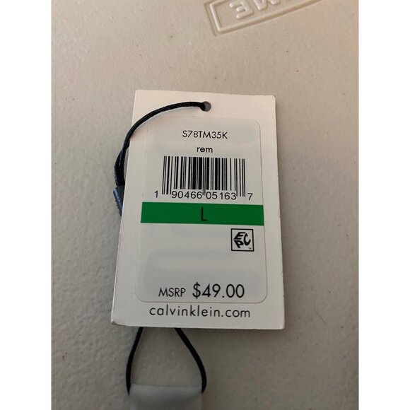 NWT Calvin Klein Top Short Sleeve Cold Shoulder Multicolor Large - Picture 4 of 10